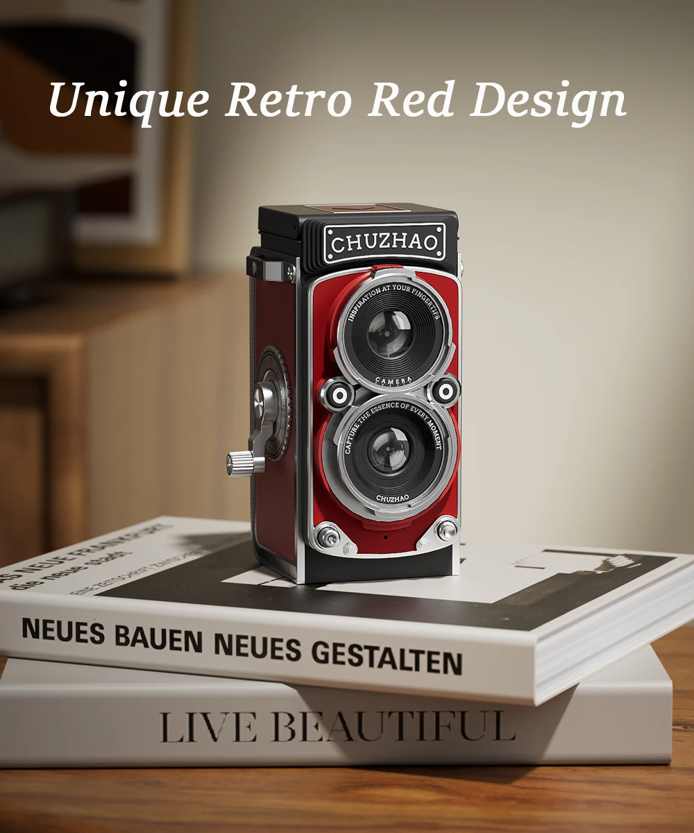 CHUZHAO Ретро мини-цифровая камера с автофокусом 12 МП, портативная камера для видеоблогов с видео 1080P FHD, идеальный подарок