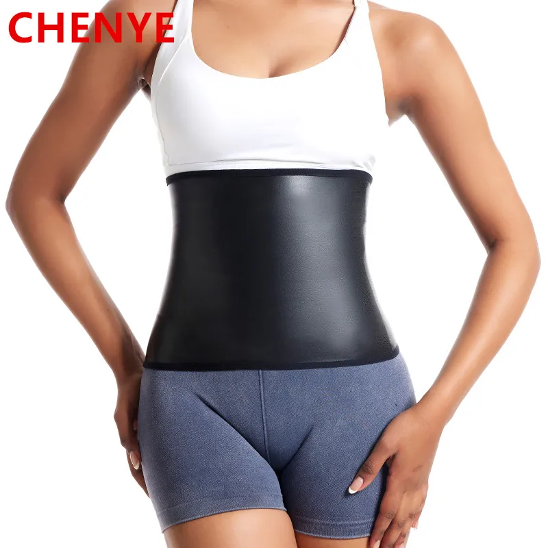 Womens Tummy Control Waist Slimming Belt Faux Leather Waist Trainer Body Shaper Corset Belly Sheath Tummy Trimmer Cincher Sports