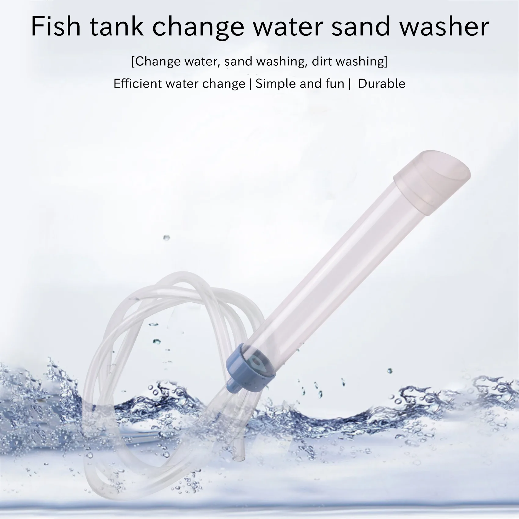 Limpiador de Grava para Acuarios, Sifón Aspirador, Bomba de Cambio de Agua, Manguera de Sifón, Oferta por Tiempo Limitado