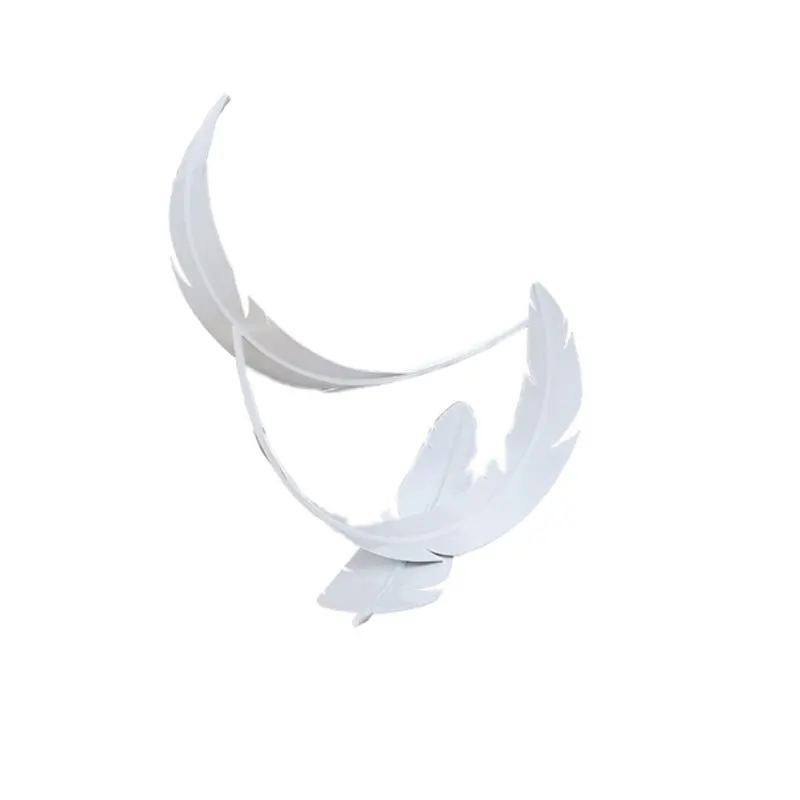 New Resort Commercial Art Sculpture Playground Statue Large Size Stainless Steel Feather Statue