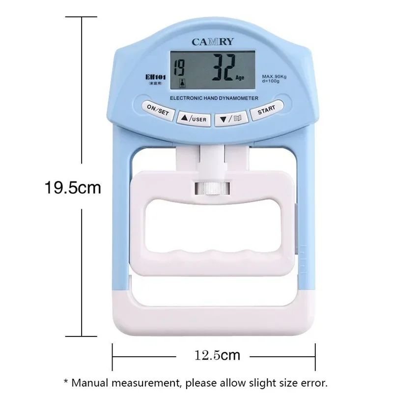 デジタル電子ハンドダイナロメーター90kg/200lbsカウントグリッパーハンドグリップ強化測定メーター自動キャプチャ電源
