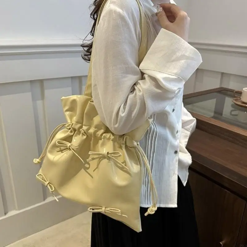 

Women Bows Armpit Bag Aesthetic Handbag All-matching Shoulder Bag Underarm Bag 20CA