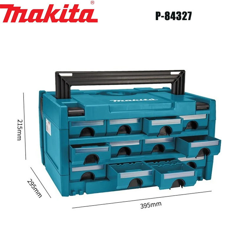 Makita P-84327 Drawer Type Storage Box Combination Box 12 Drawer Multi-Function Hardware Tool Carrying Drawer Combination Box