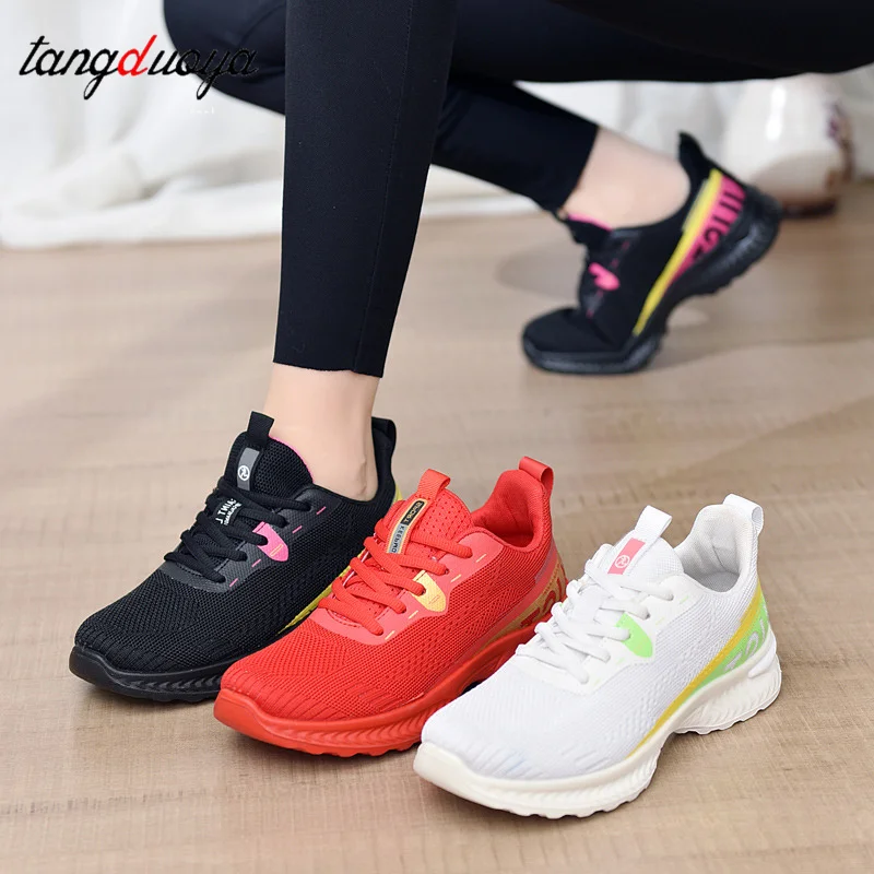 Women's Dance Shoes Soft Outsole Woman Mesh Breathable Jazz Hip Hop Sports Sneakers Ladies Girl's Modern Jazz Dancing Shoes view 2
