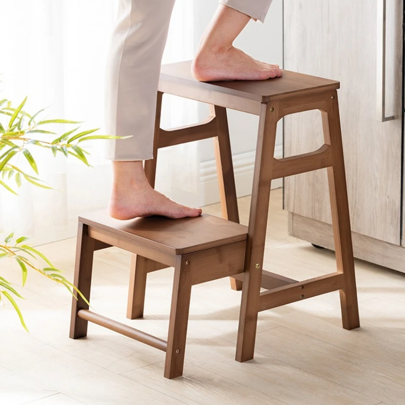 eb-space saving step ladders folding durable simple climbing step stool high-end kitchen escaleras para casa interior furniture-