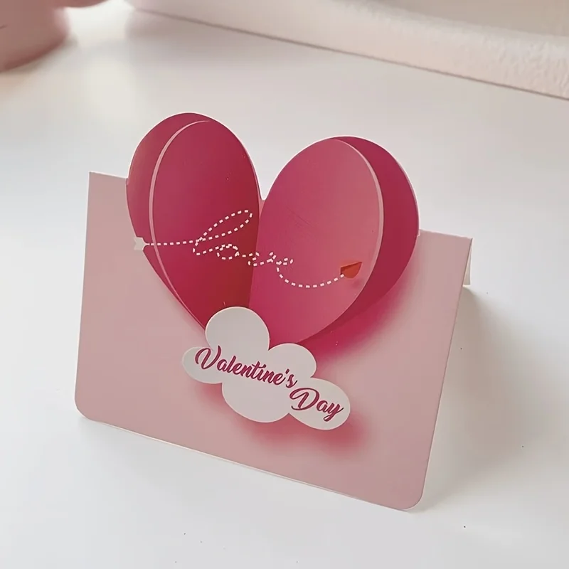 10 قطعة/المجموعة بطاقات هدية عيد الحب الحب بطاقة بريدية دعوة الزفاف بطاقات المعايدة الذكرى لها بطاقة هدية عيد الحب #3