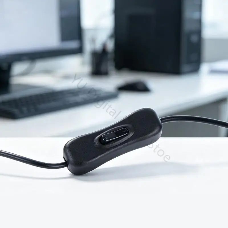 96BA Inline Control USB-Lüfter, bürstenloser 120-mm-Lüfter mit quadratischem Gehäuse, Eckmontagelöchern und USB-Stecker für – Detail 4