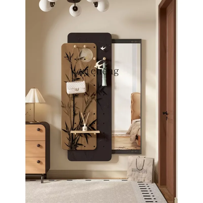 JI-8  Entrance Entrance Hidden Full-body Mirror Decorative Painting Hole Plate Push-pull Invisible Full-length Mirror