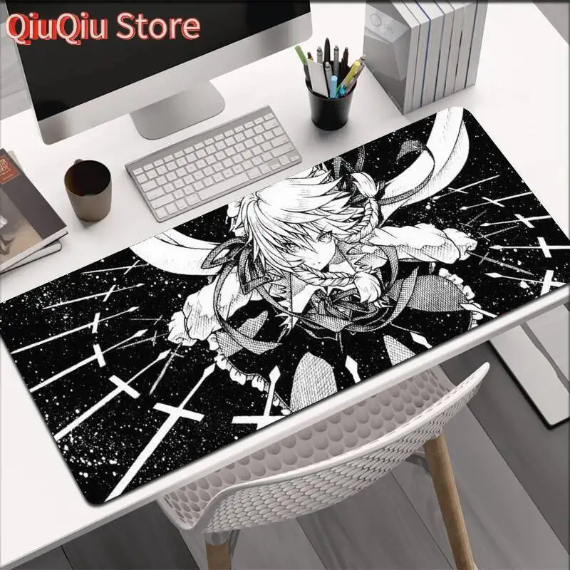Izayoi Sakuya TouHou Project Comic Mouse Pad Game Laptop Play Mat 40x90 Extra Large Kawaii Anime Mousepad PC Gaming Accessories