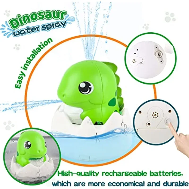 ZHENDUO Whale Automatic Rechargeable Spray Baby Bath Toy Bathtub Shower Toy Suitable for Young Boys Girls