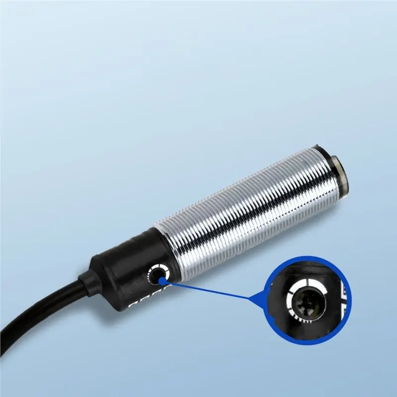 M12K-Proximity Switch Series: BR100-DDT Three-Wire NPN Normally Open + Normally Closed, 100Mm Adjustable Detection Distance