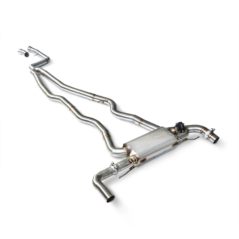 For BMW M340i/M340 3.0T 2019-2024 stainless steel pipe with original valve exhaust system single valve cat back exhaust muffler