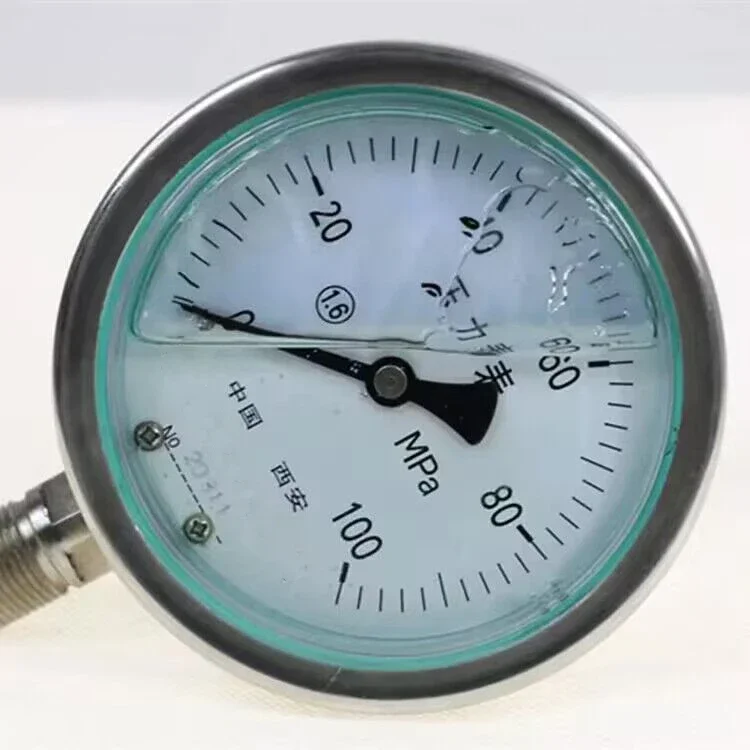 2025 الهواء النفط المياه Mpa الحجاب الحاجز ختم بوردون أنبوب 300 بار قياس الضغط السعر