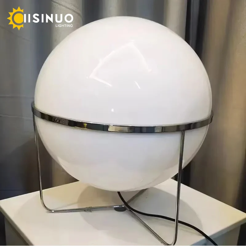 Bauhaus Floor Lamp Industrial Steel & Glass Standing Lamps with Wireless Charging Base Luxury Sculptural Decora for Studio Lobby