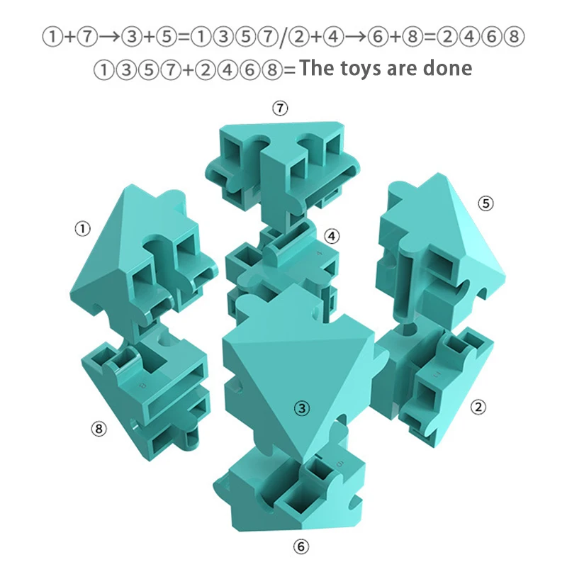 Décennie s de puzzle de cube magique d'intelligence 3D pour des enfants, jouets d'instituts soulignés amusants, exercice pratique AV, construction de nuits, cadeau, nouveau