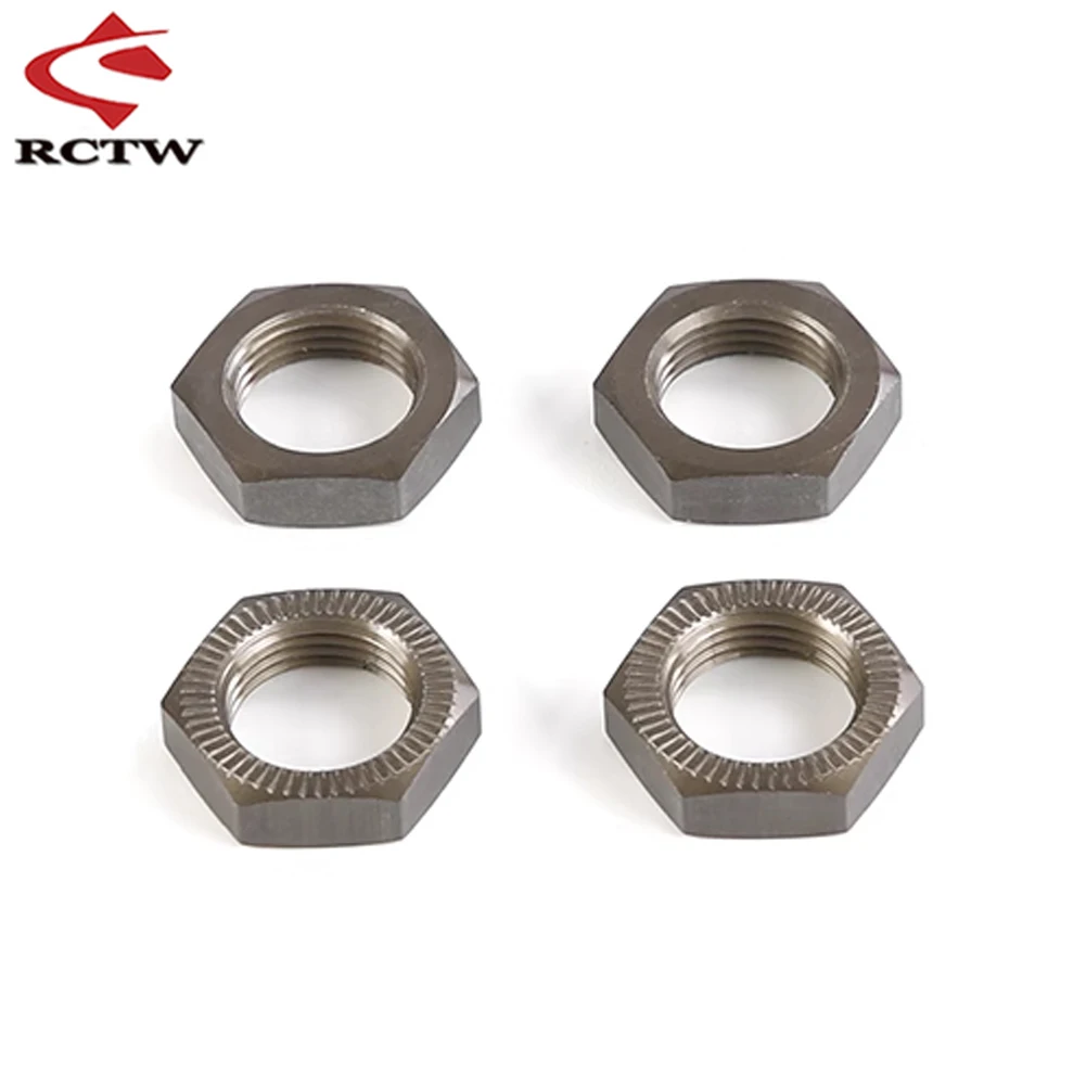 High-Quality Metal 24mm Front Rear Wheel Nut Kit for 1/5 Losi 5ive T Rovan Rofun LT SLT King Motor X2 FID QL DDT Rc Truck Parts