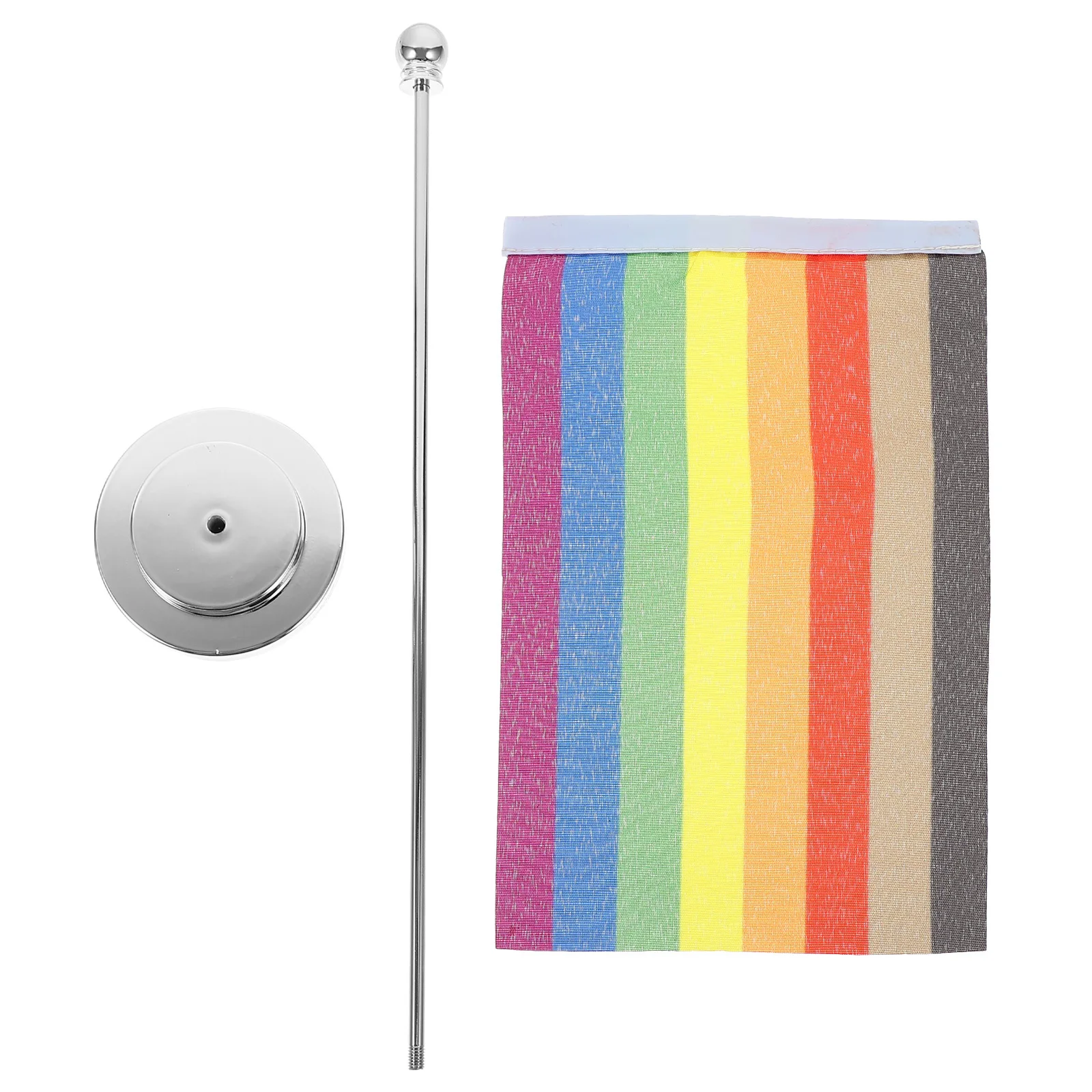 

1 set Table Rainbow Flags Lightweight Portable Pride Flags For Party Decoration Tabletop Festival Garden Bar Decorative