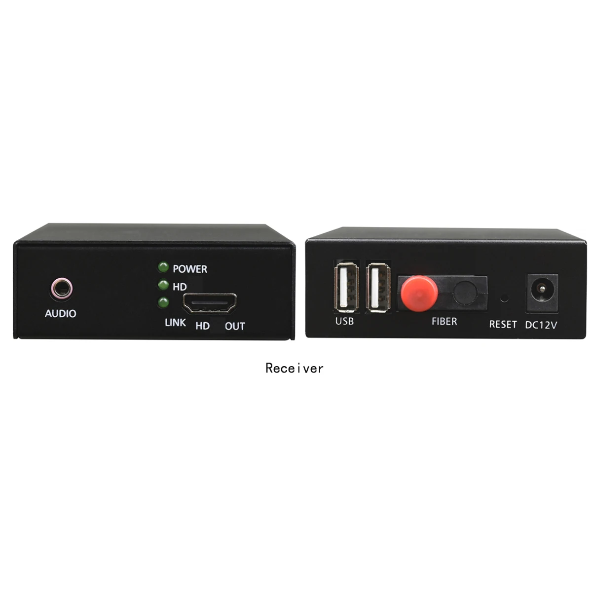 Fctel HD Vídeo e USB KVM sobre Extensor de Fibra 2K 60HZ HD Vídeo para Conversor de Fibra Óptica