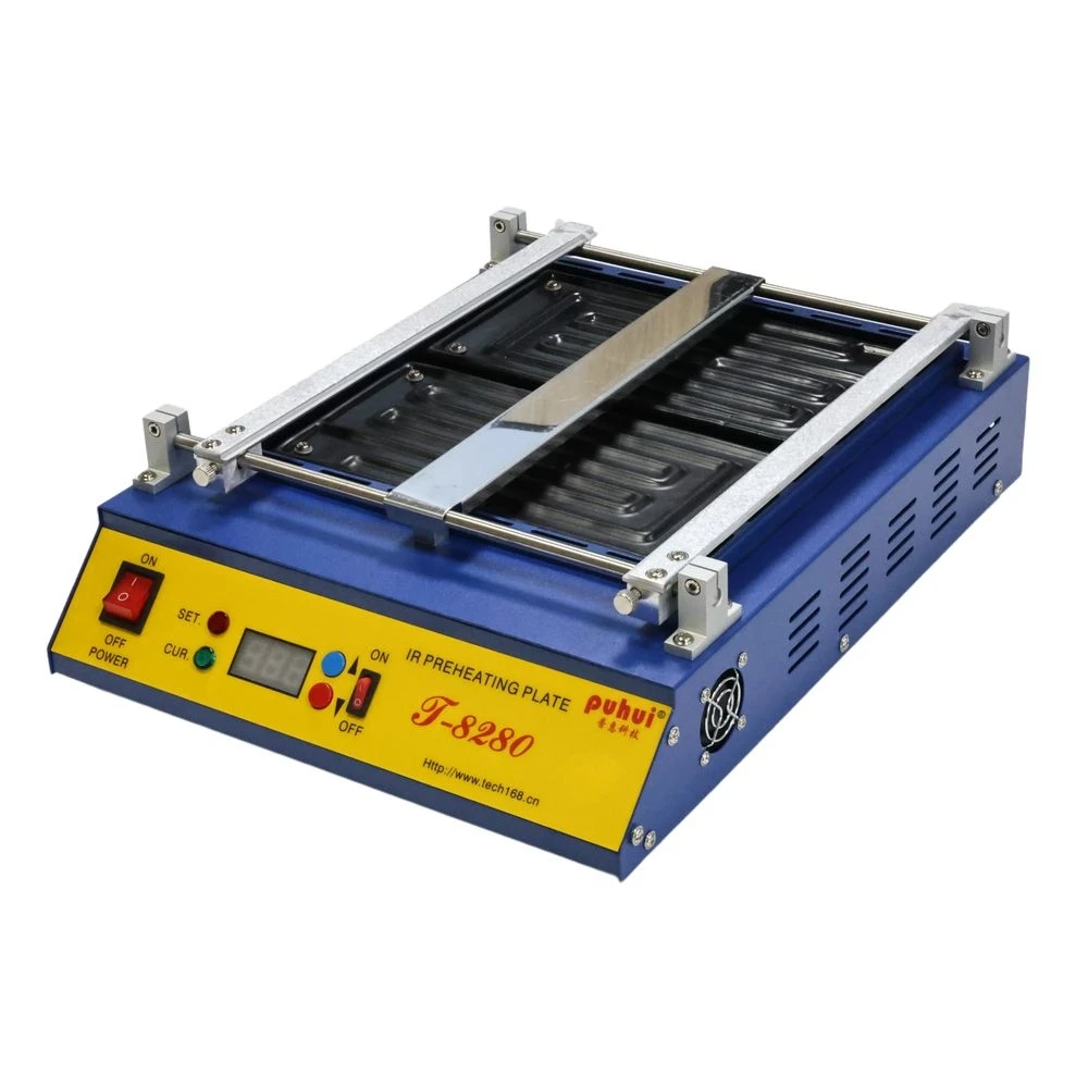 Préchauffeur PCB Puhui T8280, 220V ou 110V, plaque de préchauffage IR T-8280, four de préchauffage IR 0-450 degrés Celsius, réparation de soudure