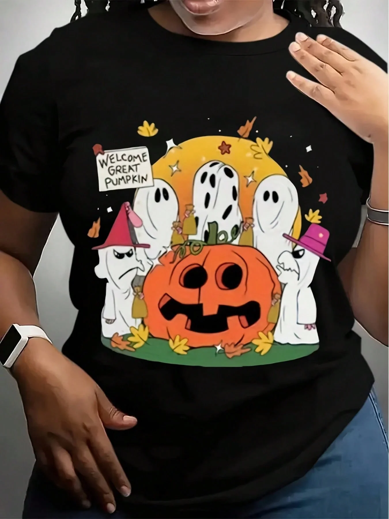 

T Shirt Summer Fashion Hand-Painted Print Basic T-shirt Women Casual 0-neck Short Sleeve Oversized Top Tee Pullover