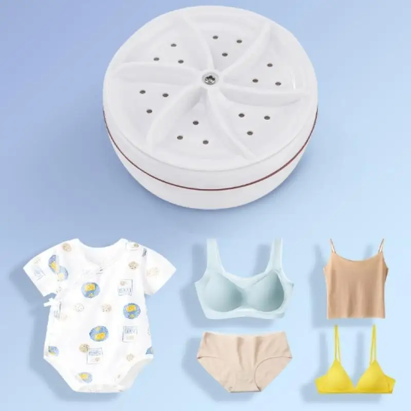 1pc USB Rotating Turbine Portable Mini Washing Machine For Socks Underwear Wash Dishes Travel Home Business Trip view 3
