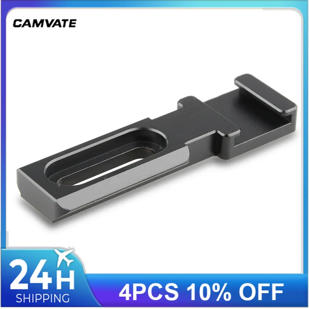 CAMVATE อลูมิเนียมมาตรฐาน NATO รางความปลอดภัย1/4 "สล็อต + Universal Cold Mount สำหรับไมโครโฟน/EVF/articulating ใหม่
