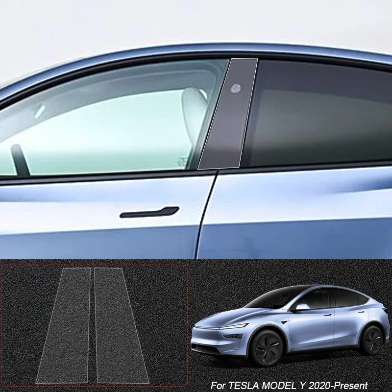 ل تسلا نموذج 3 Y 2019-2026 B أعمدة بولي TPU سيارة طبقة رقيقة واقية السيارات المضادة للخدش نافذة الجسم الطلاء ملصق اكسسوارات #3