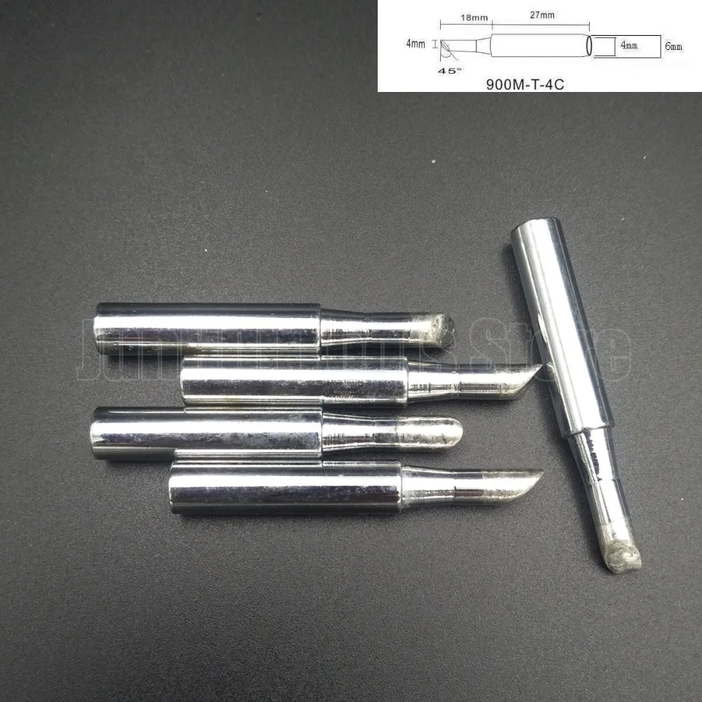 5Pcs 900M Soldering Tips 900M-T-4C 900M-T-B 900M-T-1.2D 900M-T-3C 900M-T-2C 900M-T-I 900M-T-2.4D 900M-T-1C 900M-T-K 900M-T-1.6D