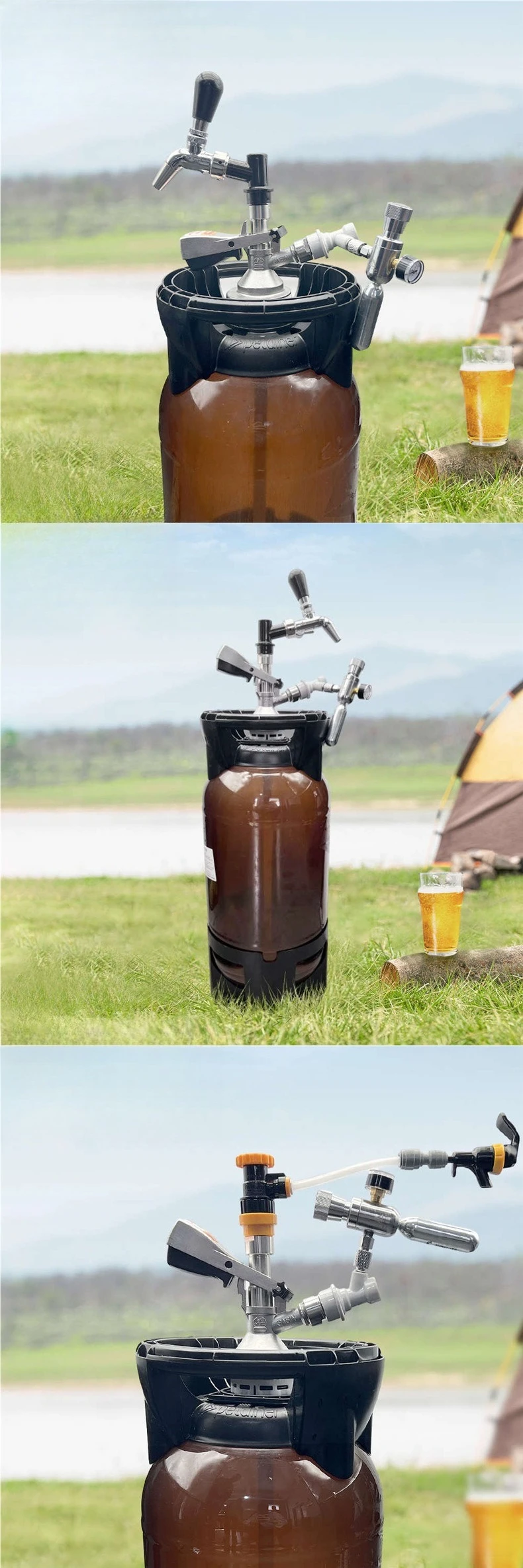 Craft Brewing Outdoor Convenient Barrel Brewer Beer Beer Beer Plate Dispenser Type A KegLand 6