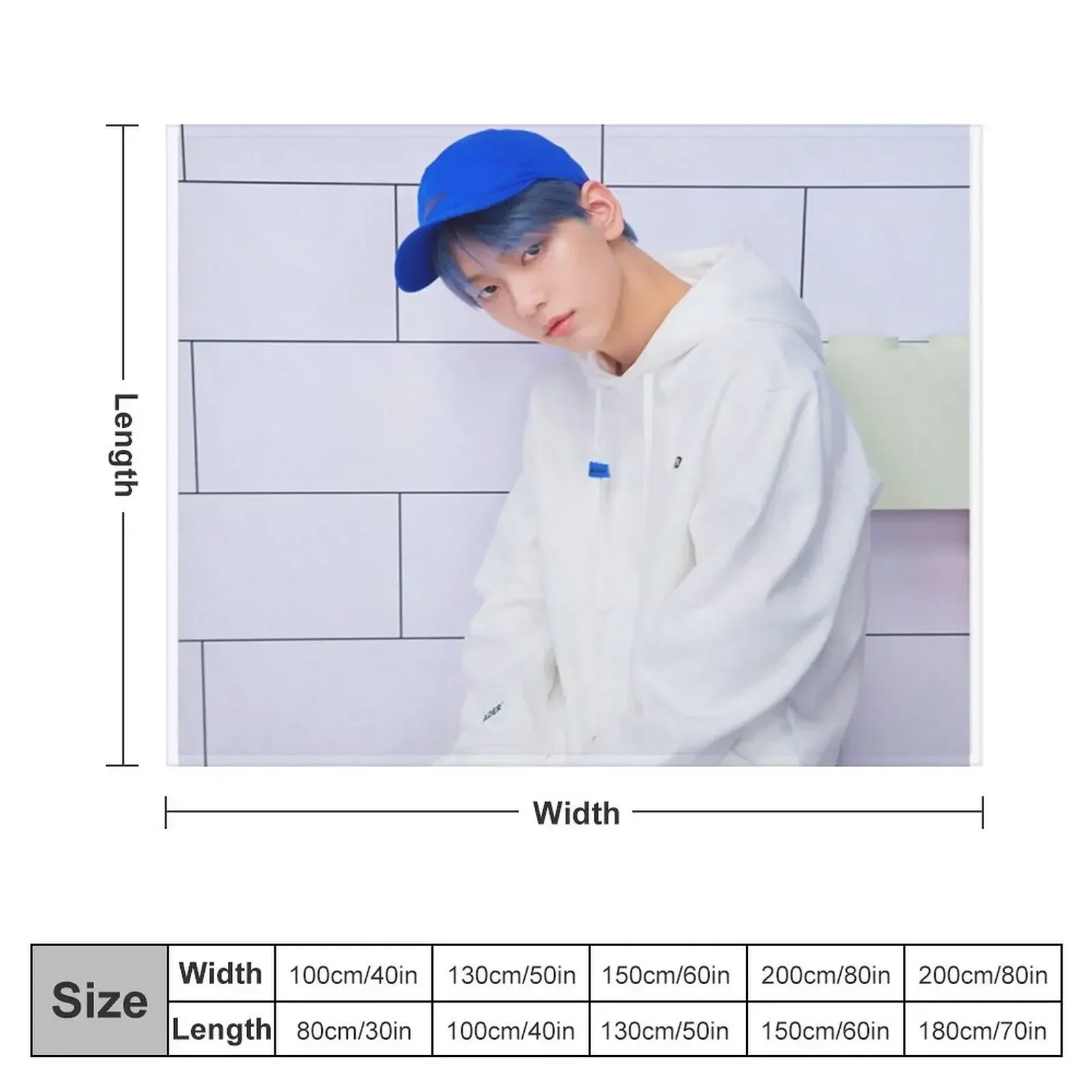 soobin Throw Blanket Thin Single manga Blankets