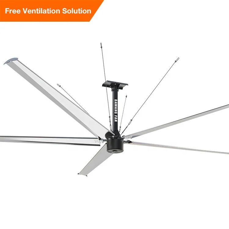 giant shanghai 24ft reversible metro warehouse ventilation techo electric large hvls hanging big ass industrial ceiling fan