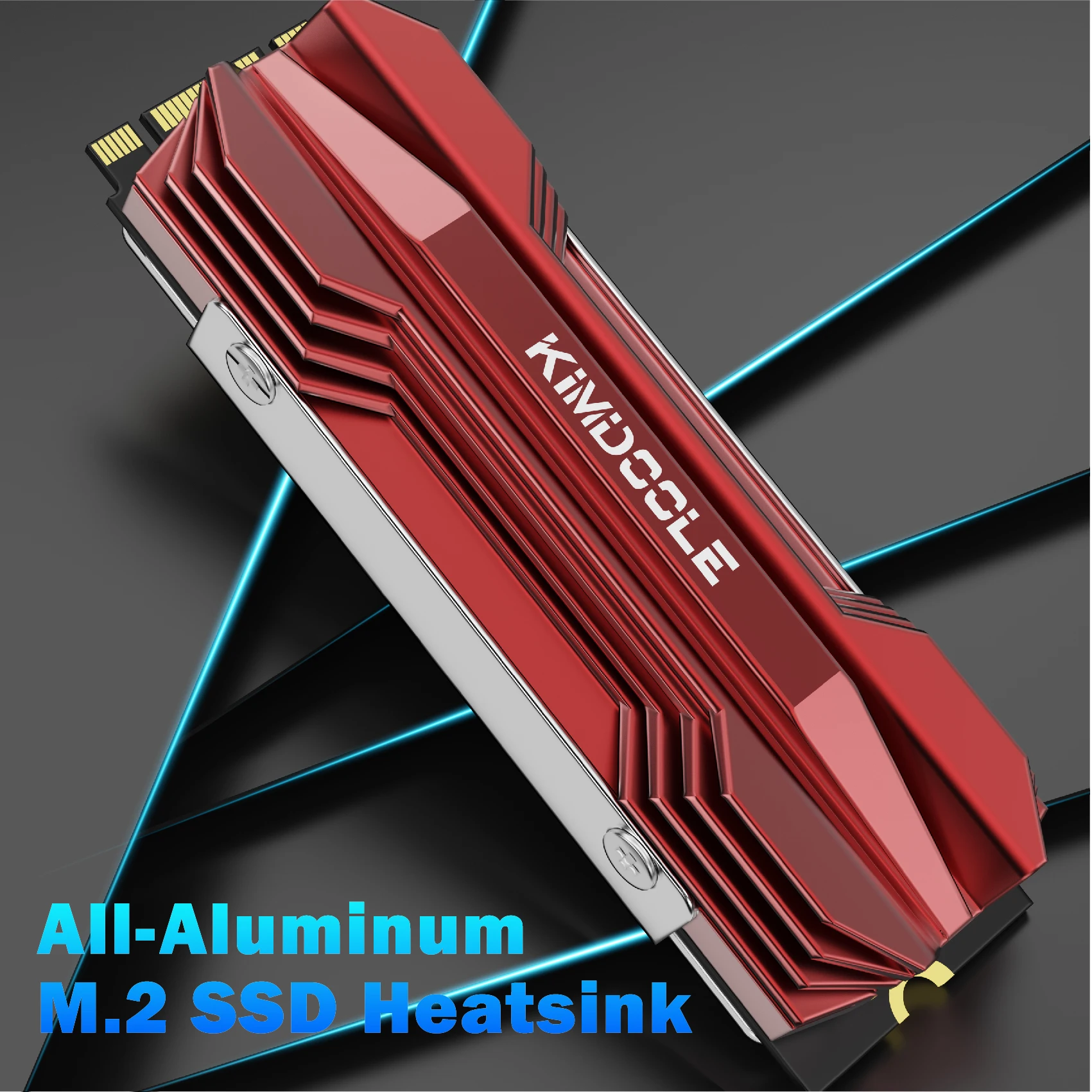M.2 Heatsink 2280 M.2 SSD Solid State Drive Heatsink With Thermal Conductive Silicone Grease Aluminum Heat Pipe Radiator