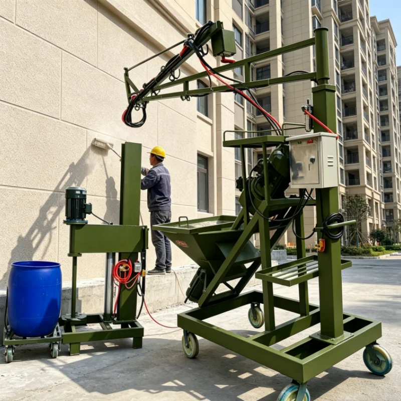 Máquina de Pulverización de Mortero de Fibra de Vidrio y Cemento GRC GRFC de Alta Velocidad, Mezcladora de Concreto, Equipo, Precio