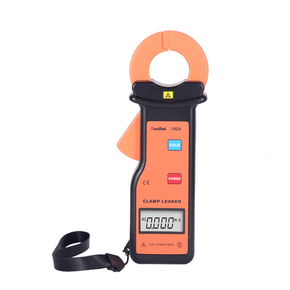 RuoShui 140A Digital Clamp Leaker High Accuracy Leakage Current Clamp Meter Measure Range 0.000mA～60.00A LCD Automatic Tester