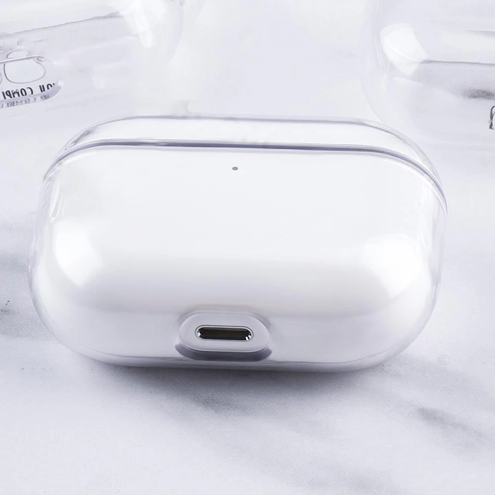 حالات شفافة ل AirPods Pro 2 حافظة بلوتوث اللاسلكية سماعة الغطاء الواقي ل Airpods 3 2 1 قطعة غطاء واقٍ مزخرف لهاتف آيفون شفاف