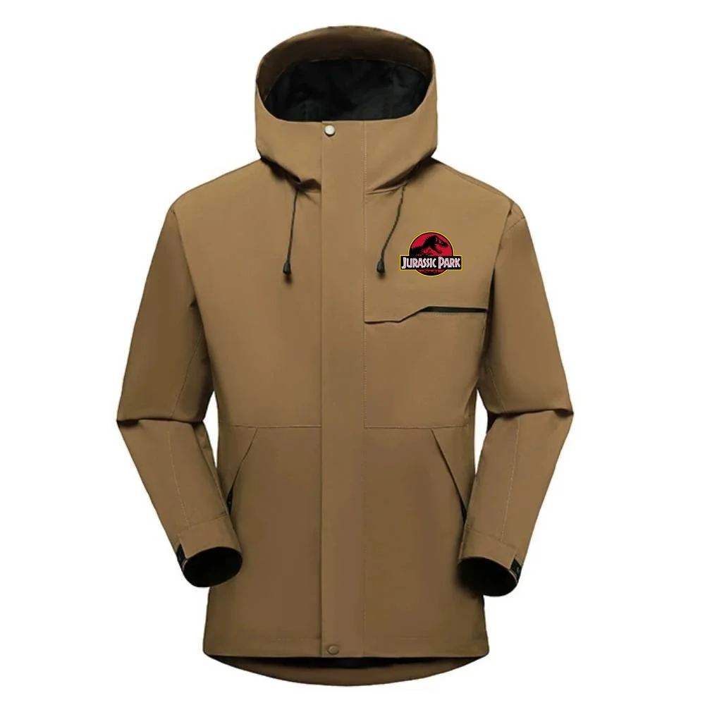 JURASSIC PARK dinosaure monde veste à capuche coupe-vent GYM course Sport hommes vêtements d'extérieur pour femmes pêche cyclisme coupe-vent imperméable manteau