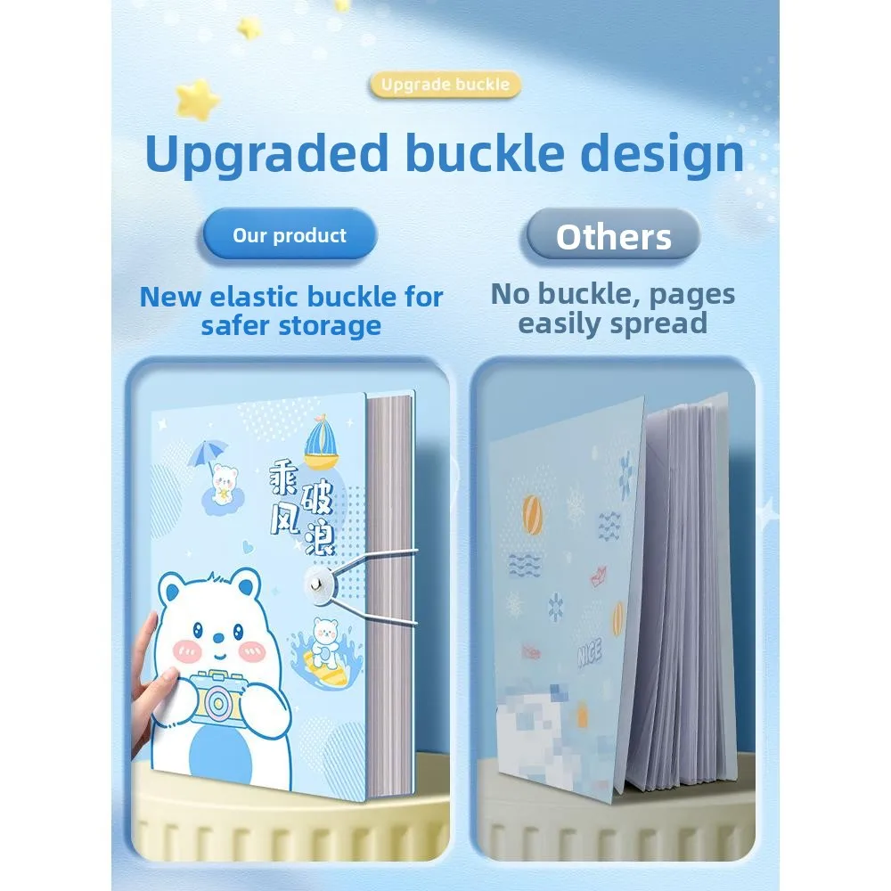 a4-thickened-file-folder-page-dividers-document-album-test-paper-storage-bag-certificate-collection-book-transparent-index-cards