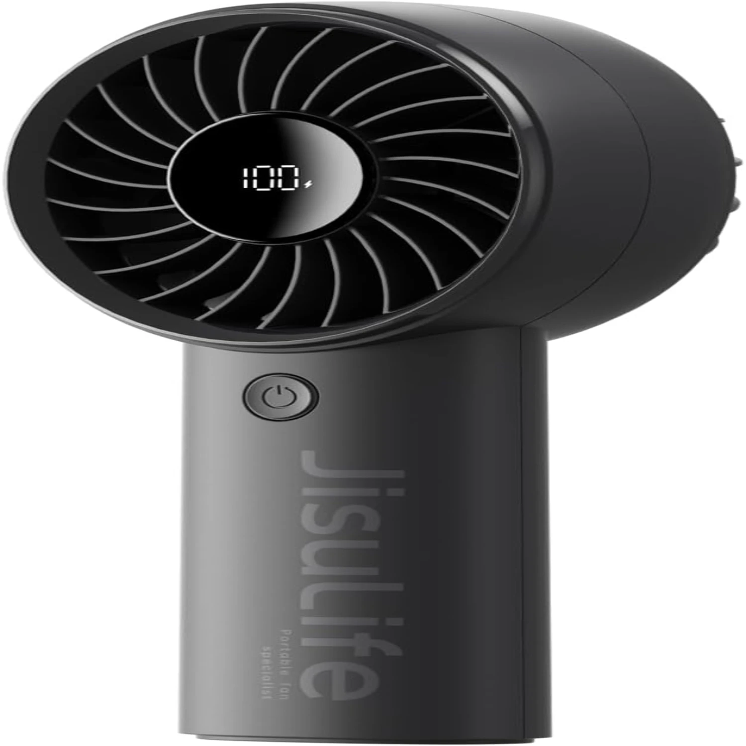 Fan Life4 with Powerful Motor,LED Display,3600mAh Battery,5 Wind Speeds,Lanyard; USB Rechargeable Hand held Fan; Summer  Portabl