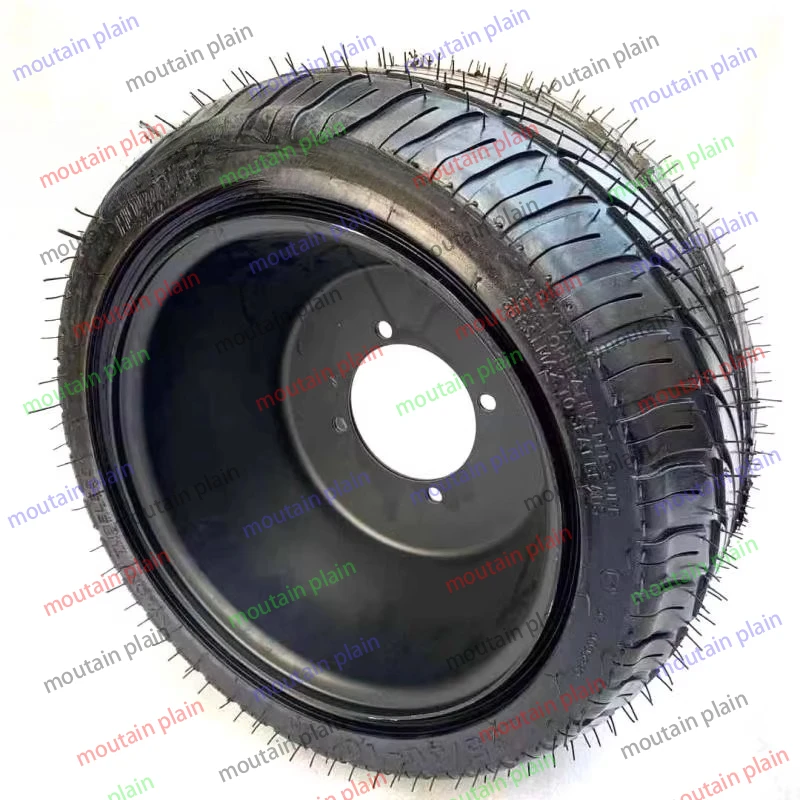 f1遊園地用カートatv改造用235-30-10インチフラットロードタイヤ鉄製ホイールハブ