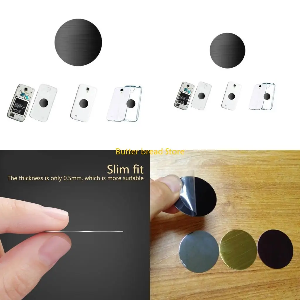 W89C المغناطيسي الهاتف الخليوي سيارة جبل لوحة لوحة معدنية صغيرة مع قرص معدني لاصق #1