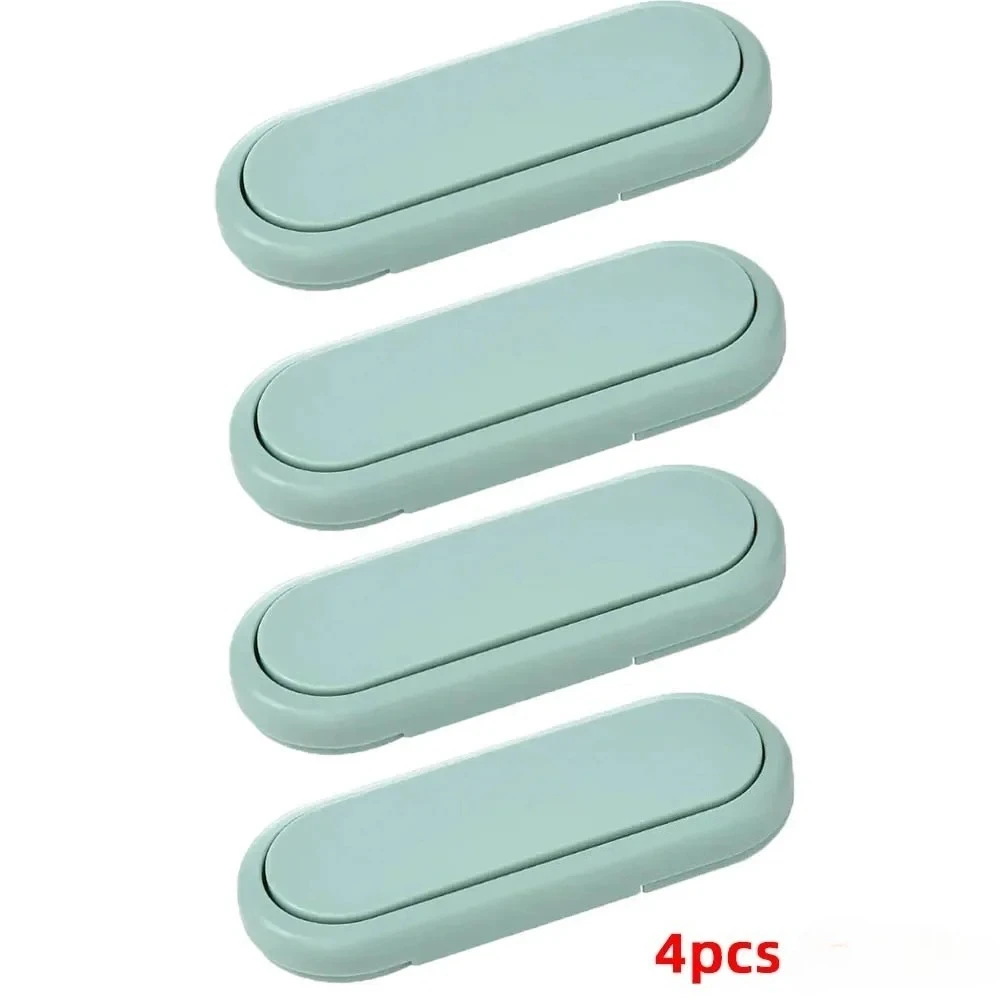 

1-10pcs Children's Drawer Safety Latch Cabinet Door Protection Baby Anti Pinch Hand Invisible Lock Opposite Door Wardrobe Lock