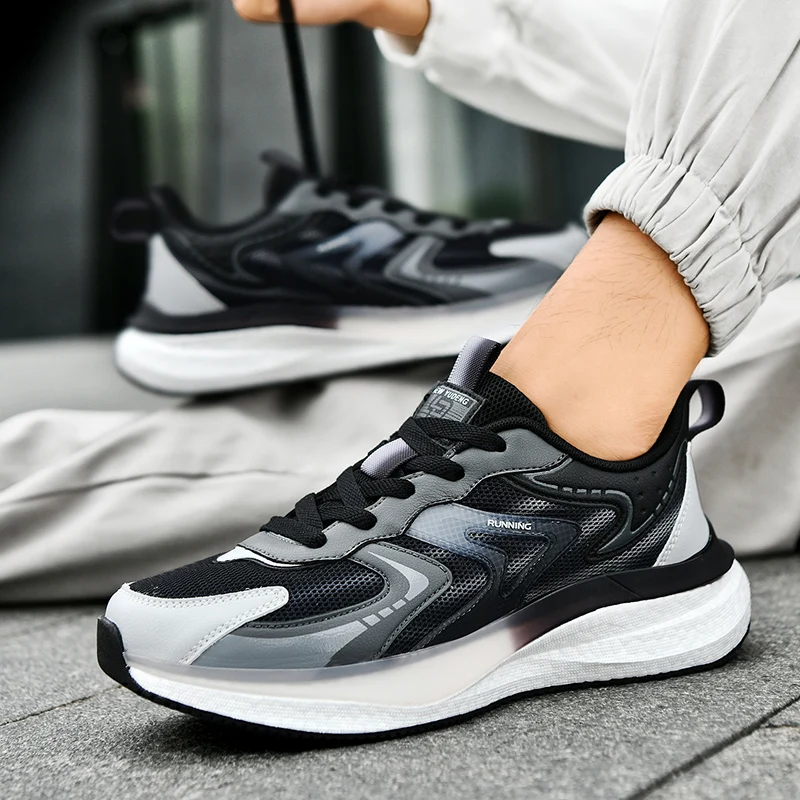 

Мужская спортивная обувь, легкие гоночные кроссовки из карбоновой пластины, зимняя амортизация, противоскользящие, износостойкие, дышащие.