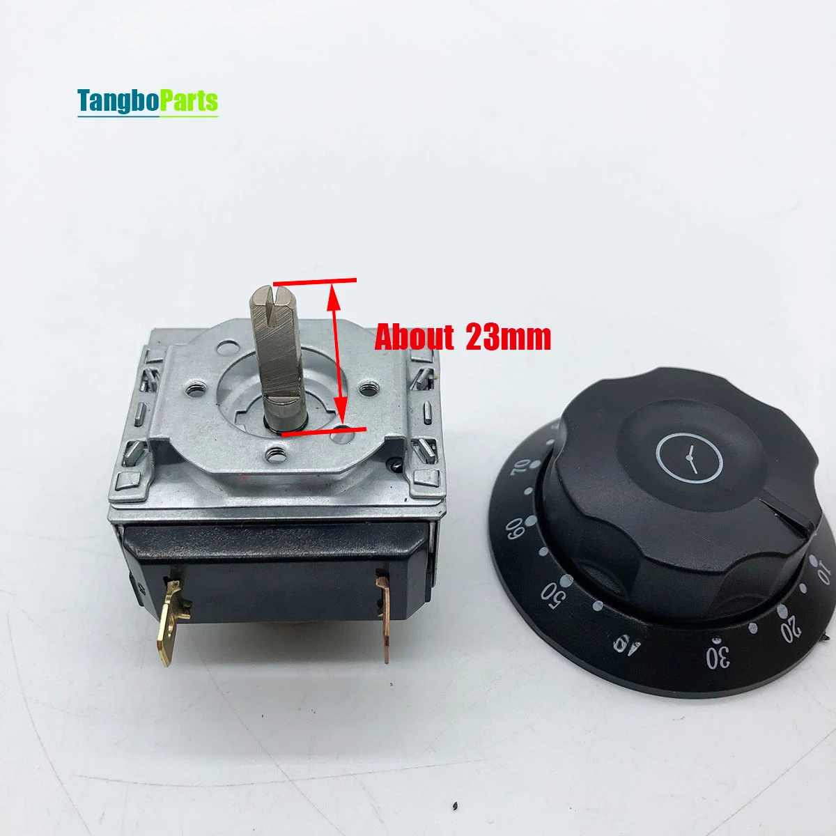 3Pcs Oven Disinfection Cabinet Spare Parts D-Type Shaft 90 Minute Timer Switch With Plastic Knob