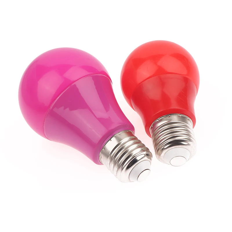 7 kolorów E27 220V 5W/7W Żarówka Kolorowe światło LED do pokoju KTV Bar Party Festival Decor Lampa Niski pobór mocy Żarówka oszczędzająca energię
