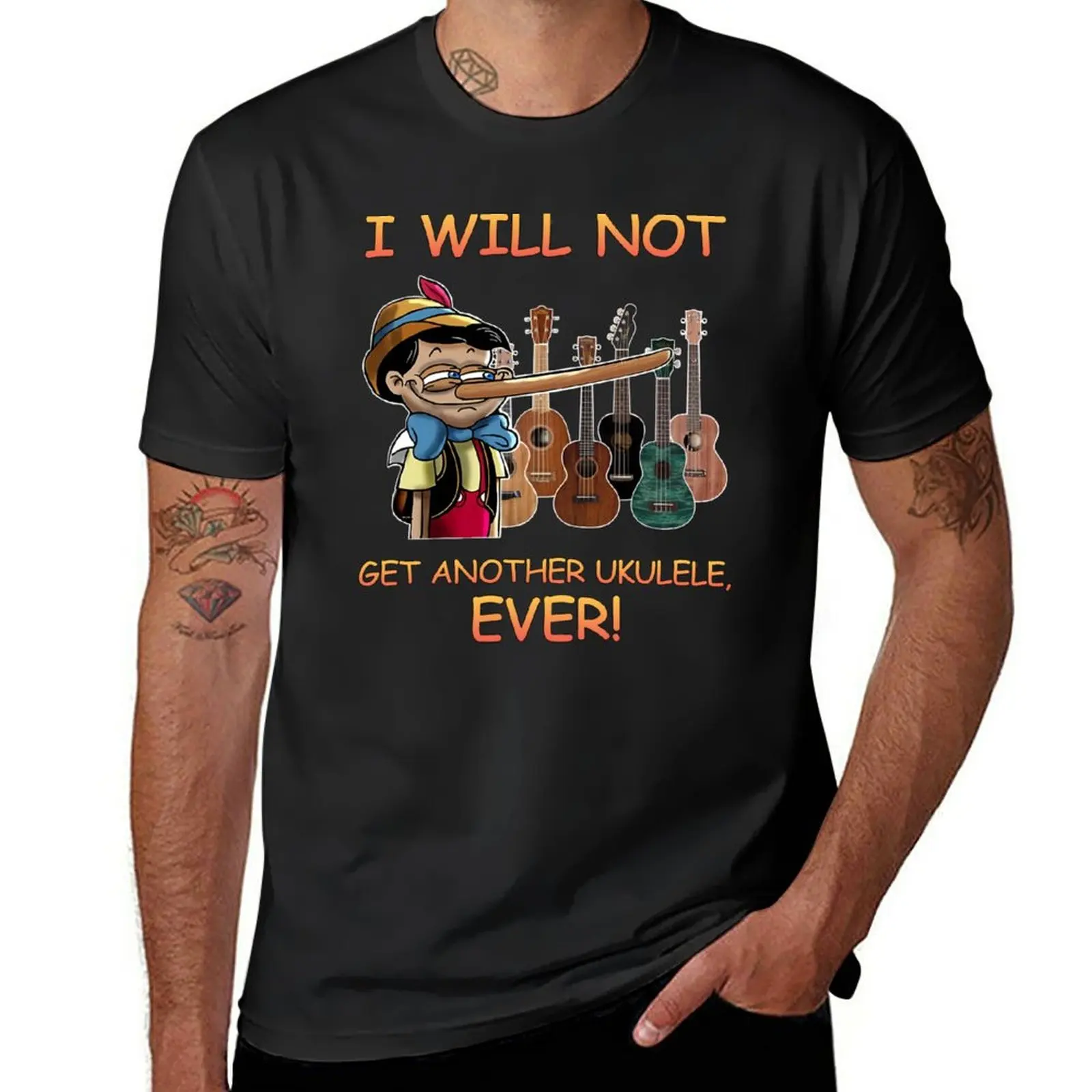 

I Will Not Get Another Ukulele Ever T-Shirt cute tops plus size tops mens clothing