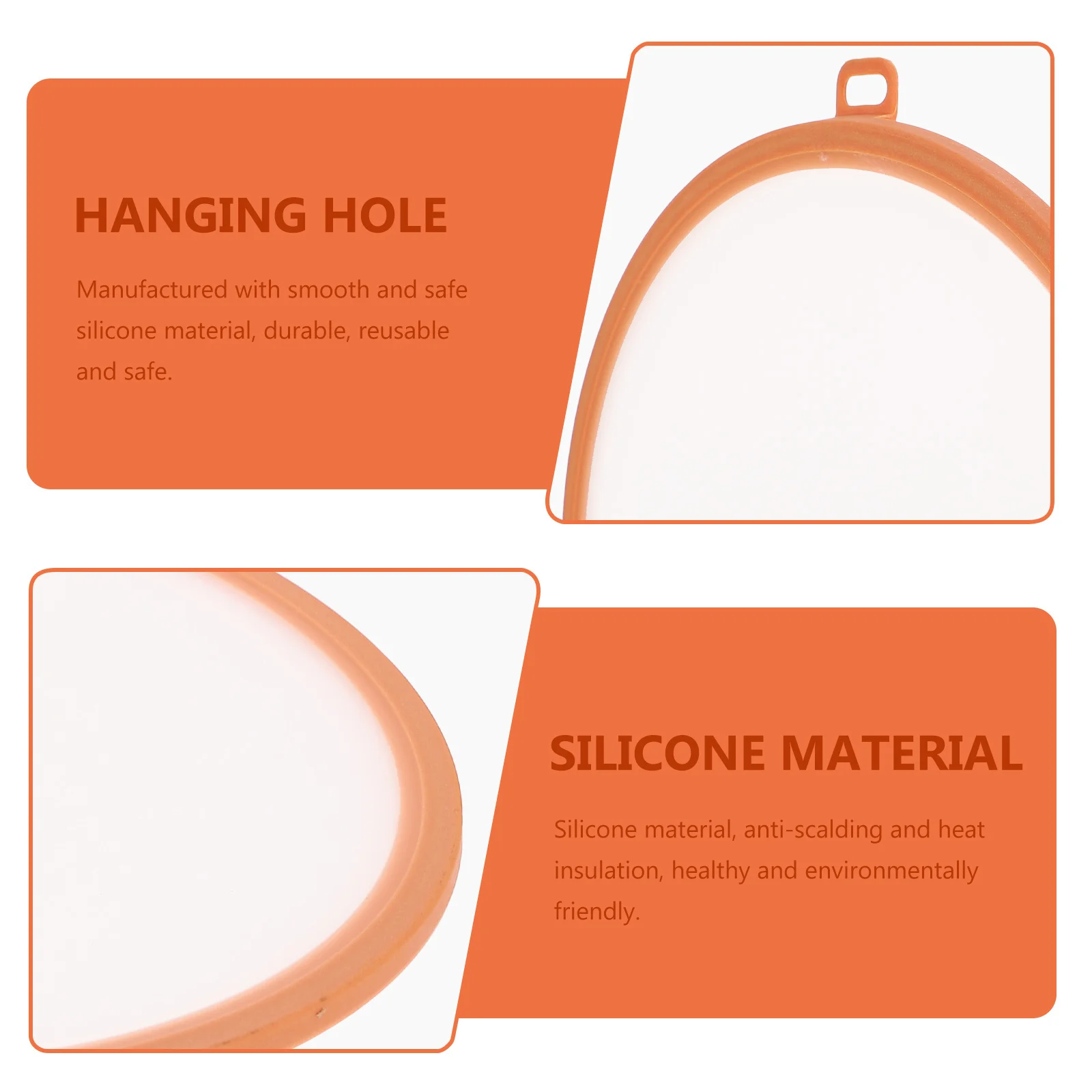 

Silicone Lid Flexible Pot Cover Airtight Fresh-Keeping Kitchen Supply Anti-Scalding Heat Insulation Reusable Safe Gift