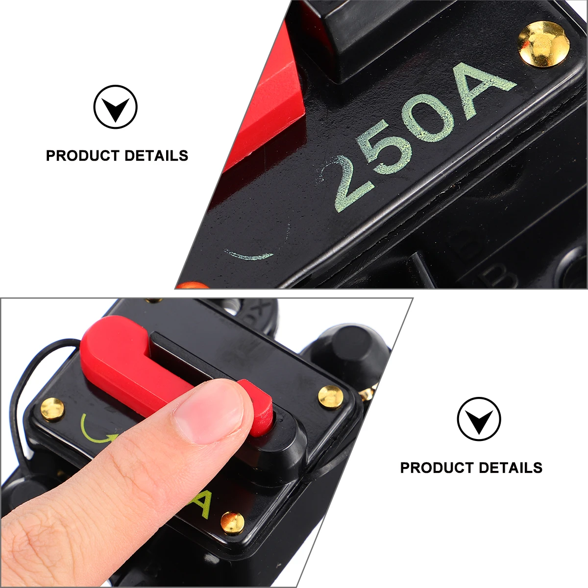 

Self-recovery Circuit Breaker High Current Power Supply Audio Fuse Holder Alloy Automatic