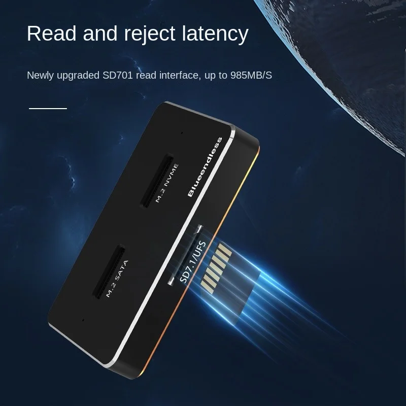 SSD 인클로저 M.2 도킹 스테이션, USB C SSD 케이스, NVME 및 NGFF HDD SSD 도킹 스테이션, 솔리드 스테이트 디스크 인클로저, M.2 SSD 케이스