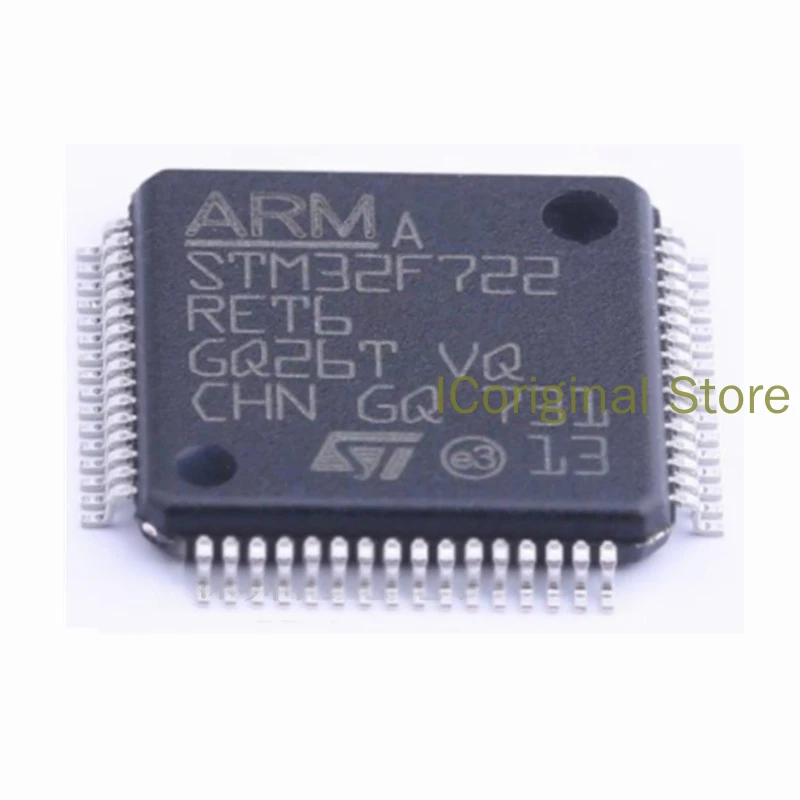 Original ST chip STM32F722RET6 patch LQFP-64 32-bit microcontroller MCU microcontroller chip STM32F722 RET6 LQFP64