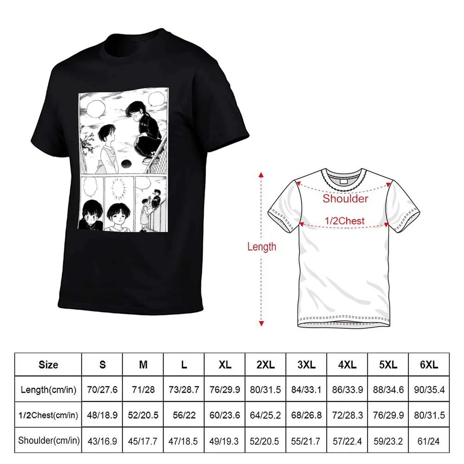 Ranma and Akane Love - Ranma 1/2 Collection T-Shirt t shirts with prints mens graphic t shirts t shirt personalised T-Shirt